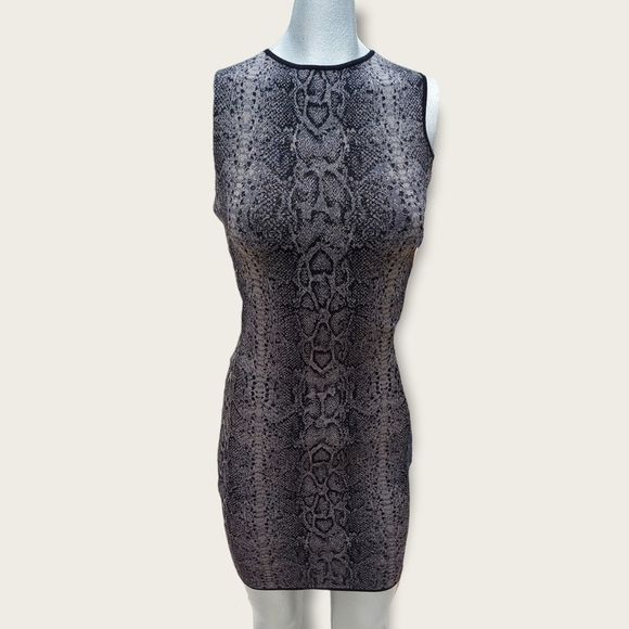 Guess Marciano Snake Print Bodycon Dress Small - Picture 1 of 8